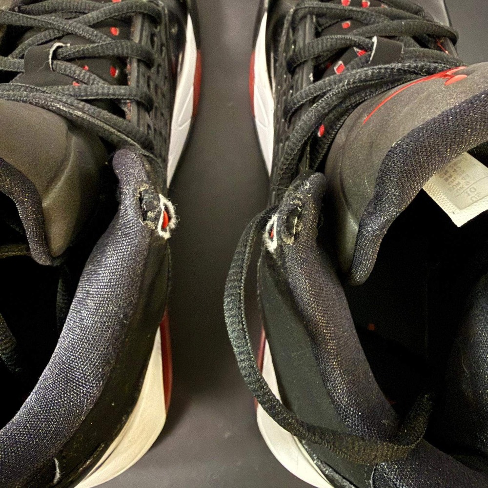 Jordan Max Aura 2 Mens Basketball Shoes Black Red Patent Leather Size 10 - Picture 13 of 16
